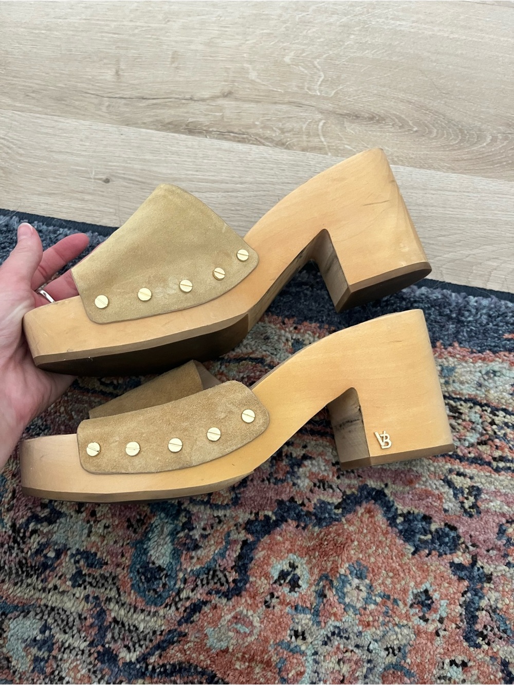 Veronica Beard Hannalee Platform Sandals in Desert Suede - Picture 4 of 10